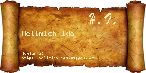Hellmich Ida névjegykártya