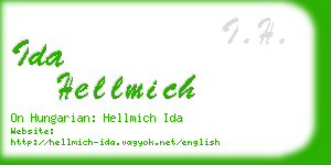 ida hellmich business card